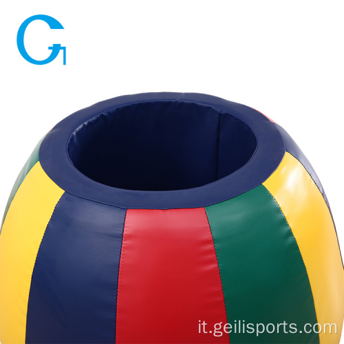 Attrezzatura da gioco per arrampicata per bambini per bambini Rainbow Barrel Soft Play Gym